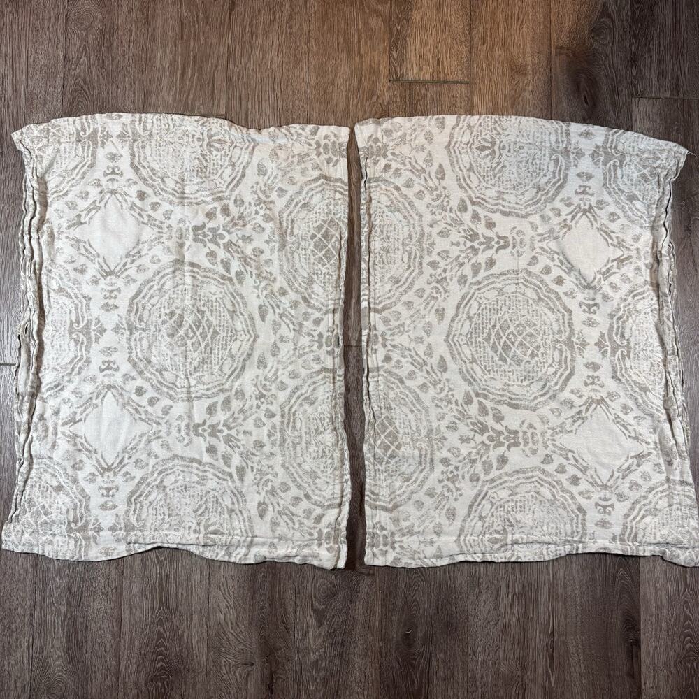 Restoration Hardware Dune/Morel Castillo Medallion Set Standard Shams